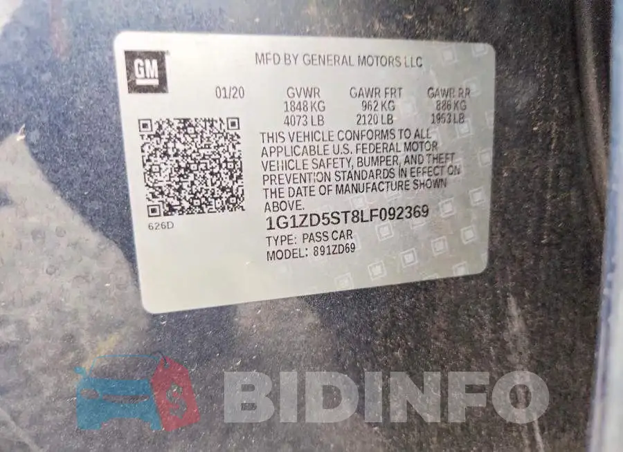 1G1ZD5ST8LF092369 Photo# 12
