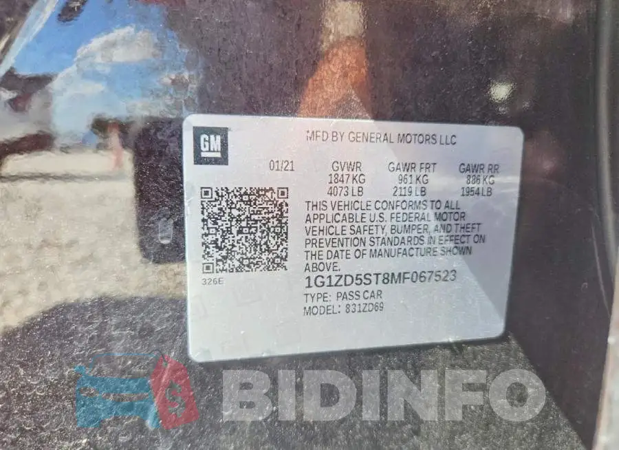 1G1ZD5ST8MF067523 Photo# 12
