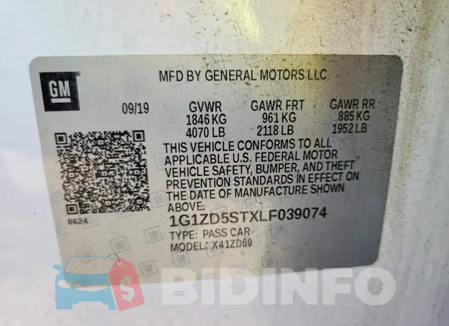 1G1ZD5STXLF039074 Photo# 12