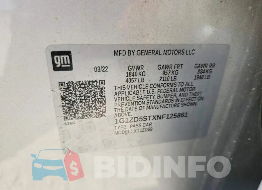 1G1ZD5STXNF125861 Photo# 13