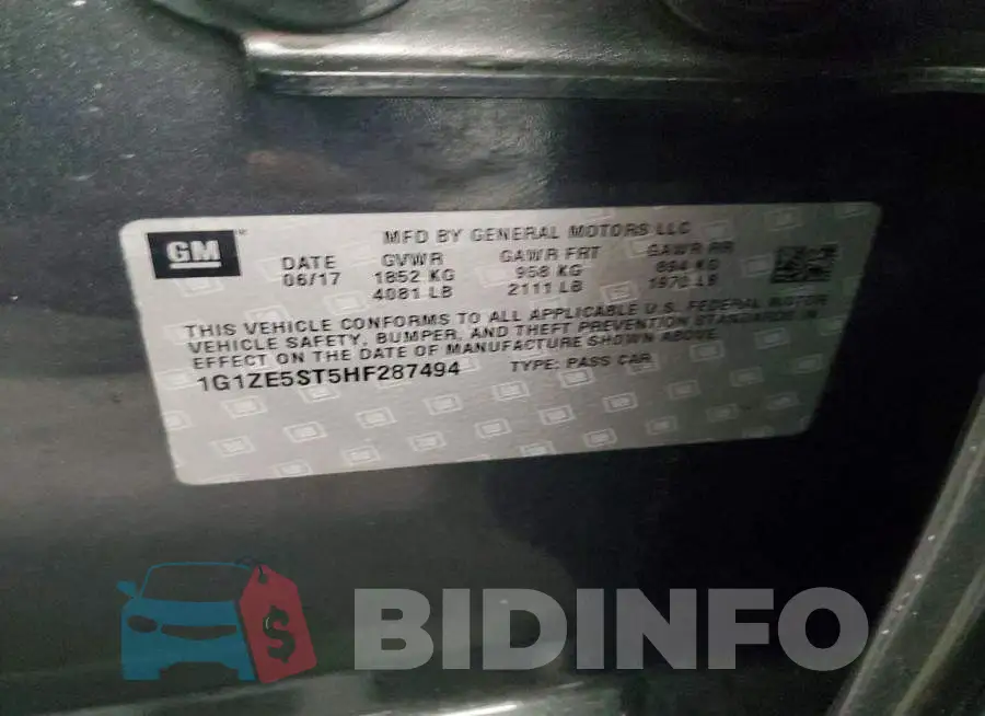 1G1ZE5ST5HF287494 Photo# 12
