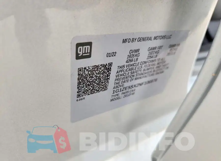 1G1ZE5SX2NF106978 Photo# 12