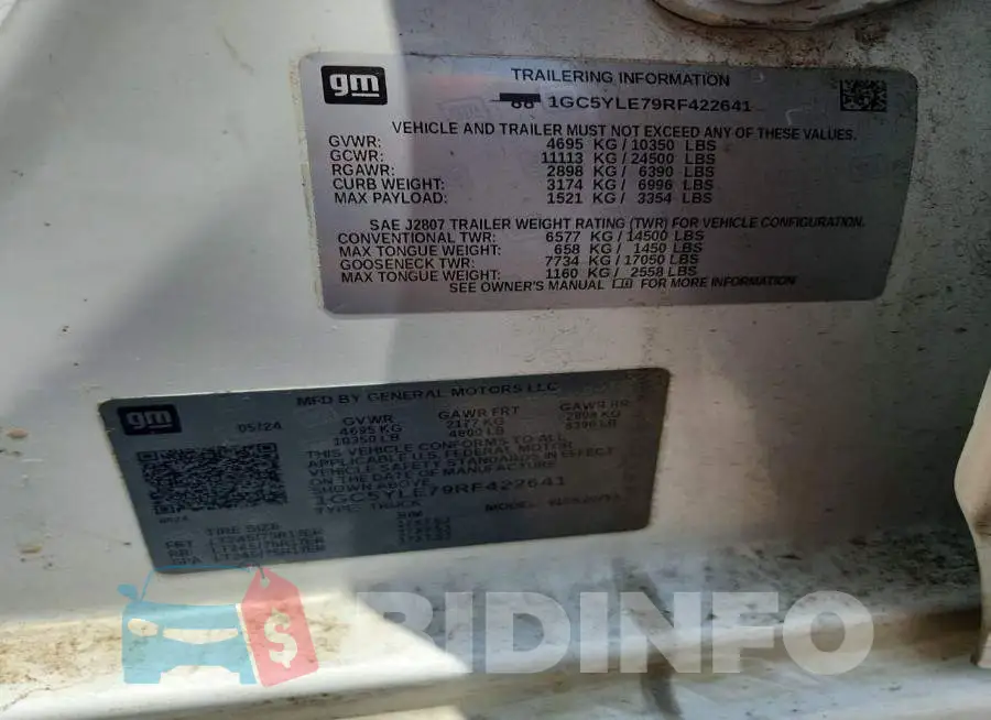 1GC5YLE79RF422641 Photo# 12