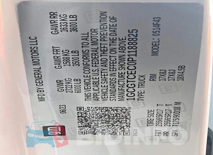 1GCGTCEC0P1188825 Photo# 12