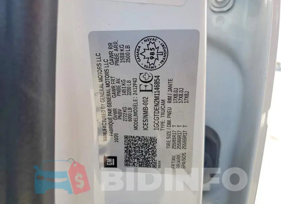1GCGTDEN2M1146854 Photo# 12
