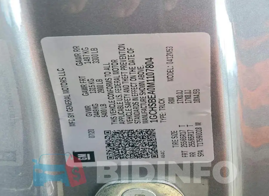 1GCHSBEA0M1107804 Photo# 12