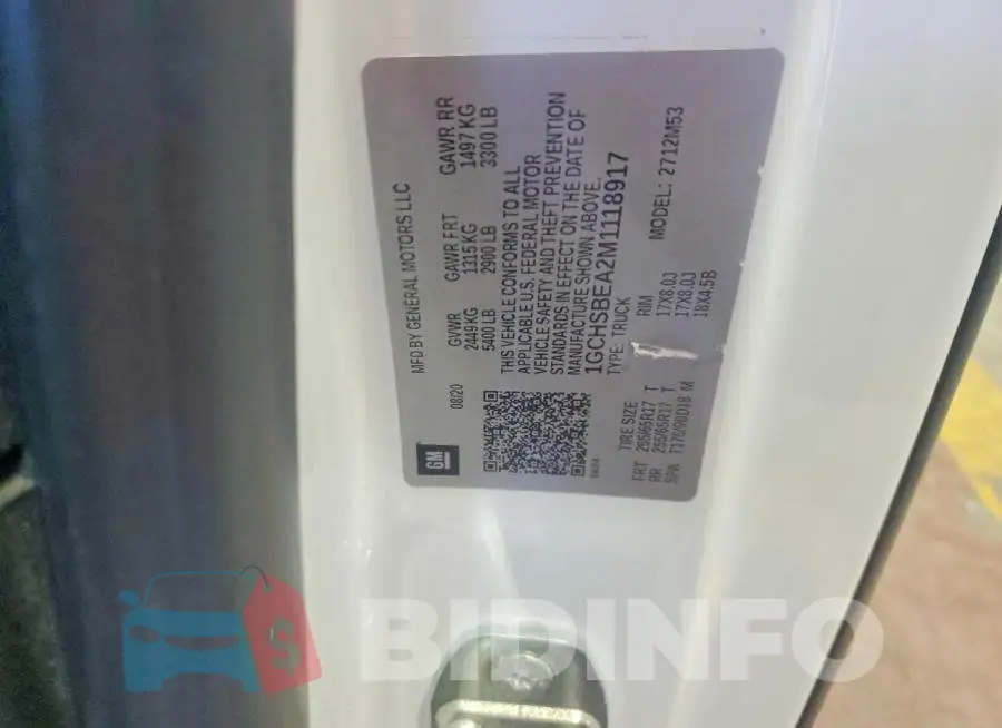 1GCHSBEA2M1118917 Photo# 12