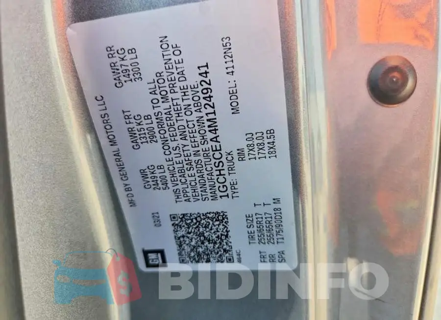 1GCHSCEA4M1249241 Photo# 12