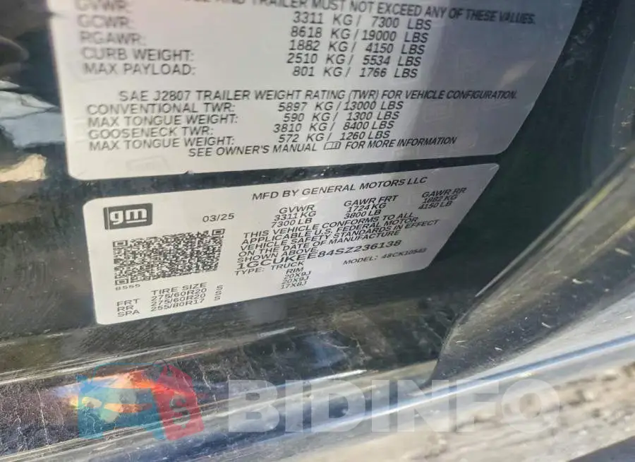1GCUKEE84SZ236138 Photo# 12