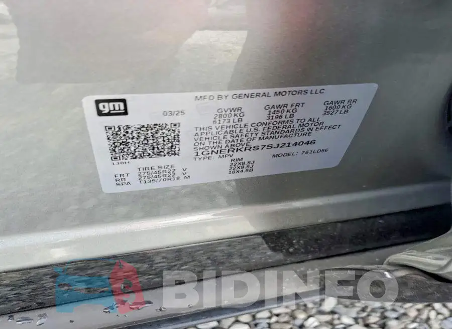 1GNERKRS7SJ214046 Photo# 13