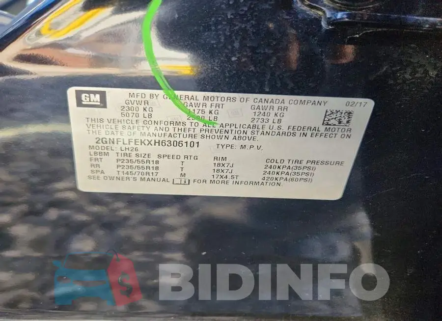 2GNFLFEKXH6306101 Photo# 14