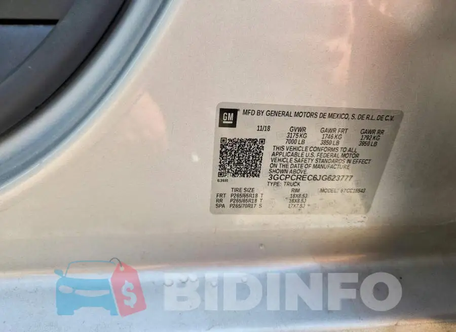 3GCPCREC6JG623777 Photo# 12