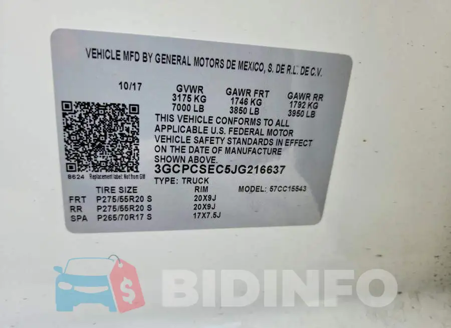 3GCPCSEC5JG216637 Photo# 12
