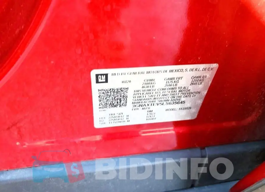 3GNAXTEV5LS635645 Photo# 13