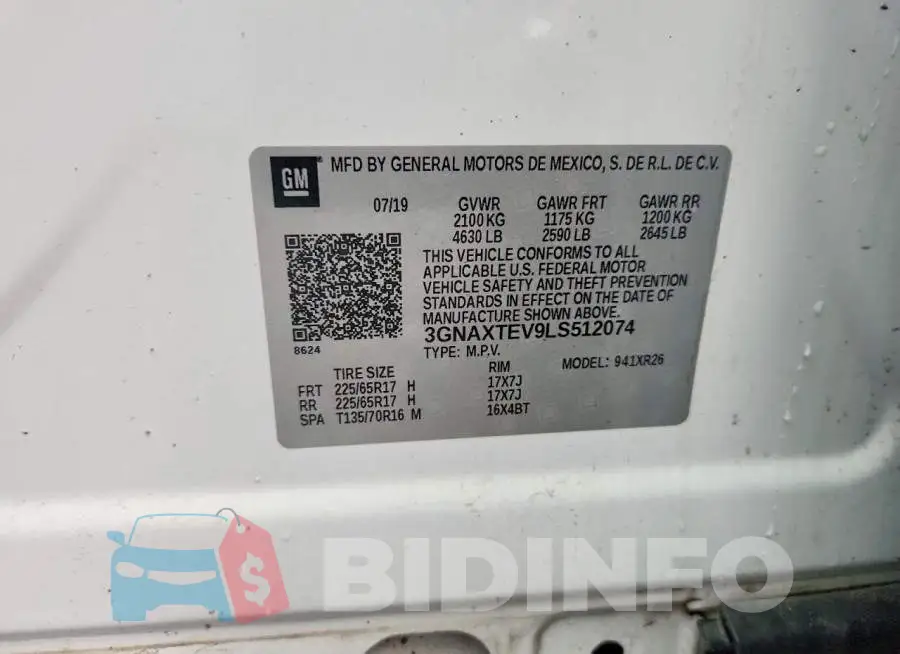 3GNAXTEV9LS512074 Photo# 12