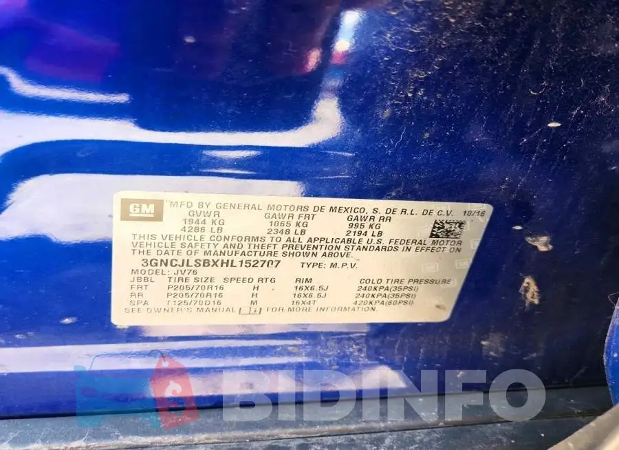 3GNCJLSBXHL152707 Photo# 12