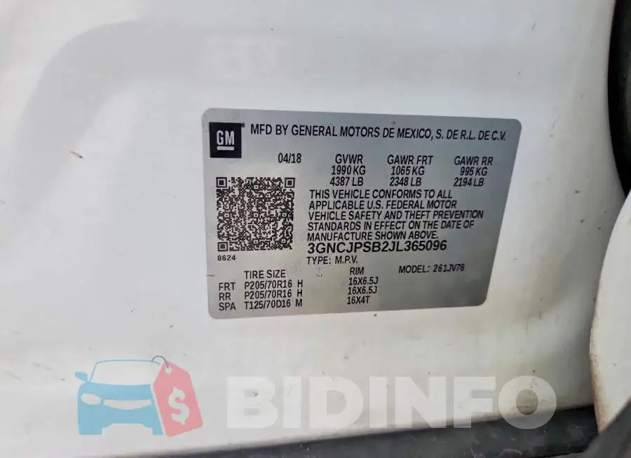 3GNCJPSB2JL365096 Photo# 12
