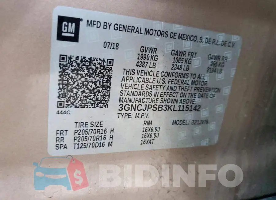 3GNCJPSB3KL115142 Photo# 12