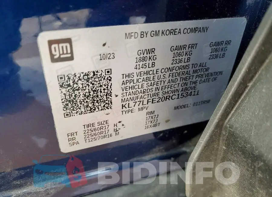 KL77LFE20RC153411 Photo# 14