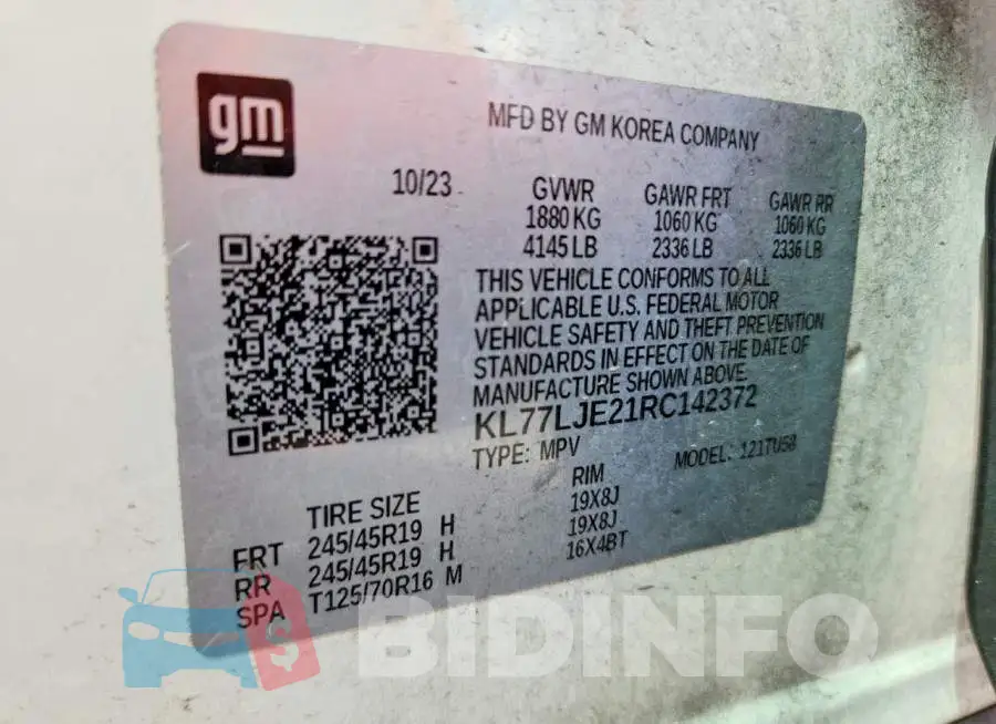 KL77LJE21RC142372 Photo# 13