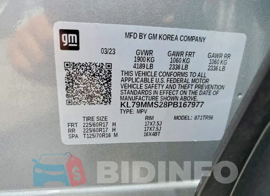 KL79MMS28PB167977 Photo# 13