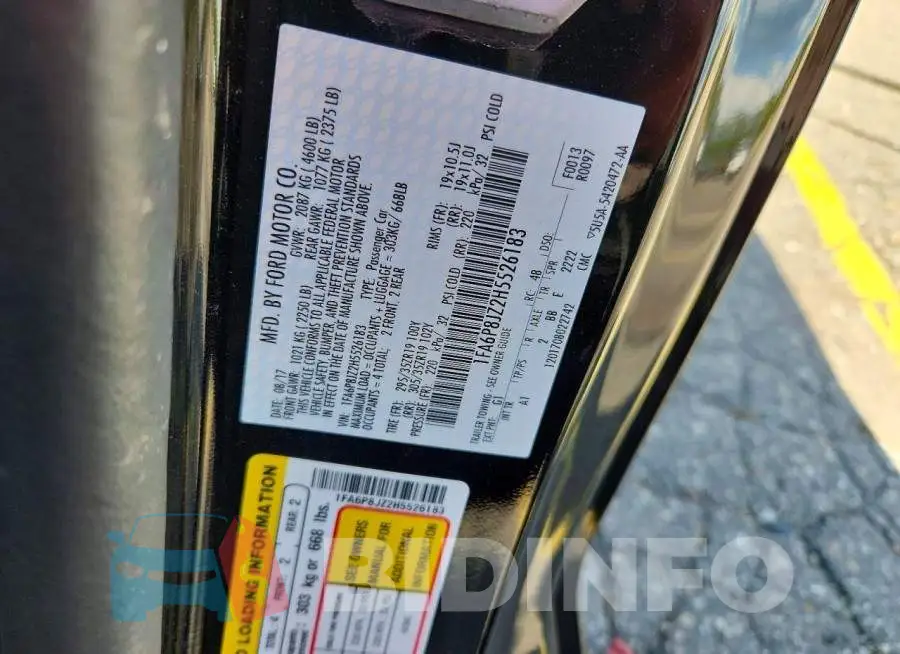 1FA6P8JZ2H5526183 Photo# 12