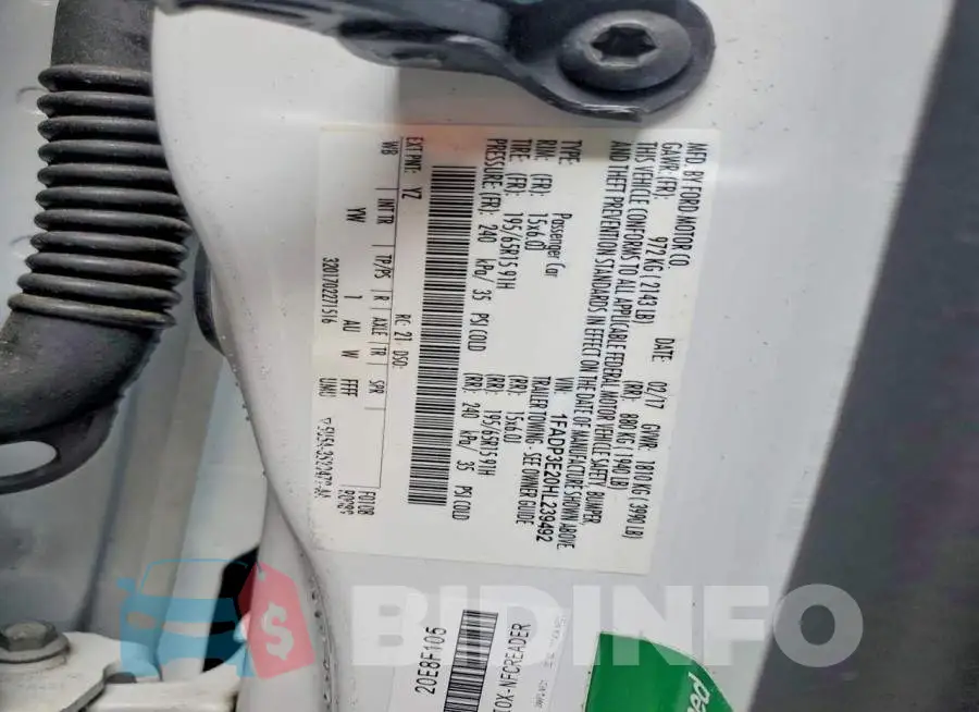 1FADP3E20HL239492 Photo# 12
