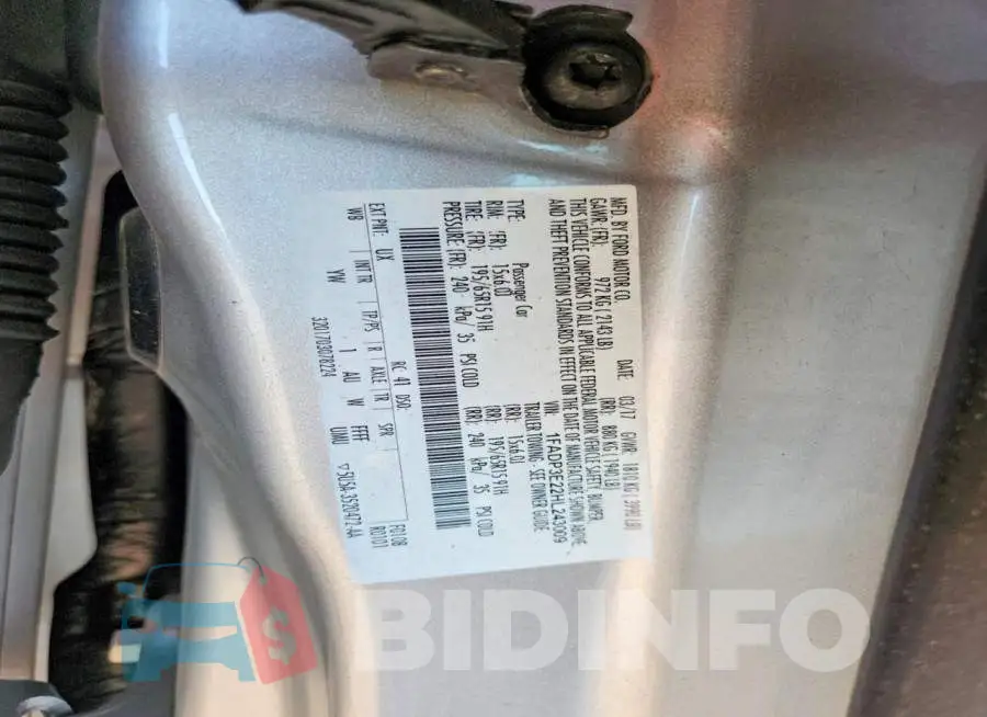 1FADP3E22HL243009 Photo# 12