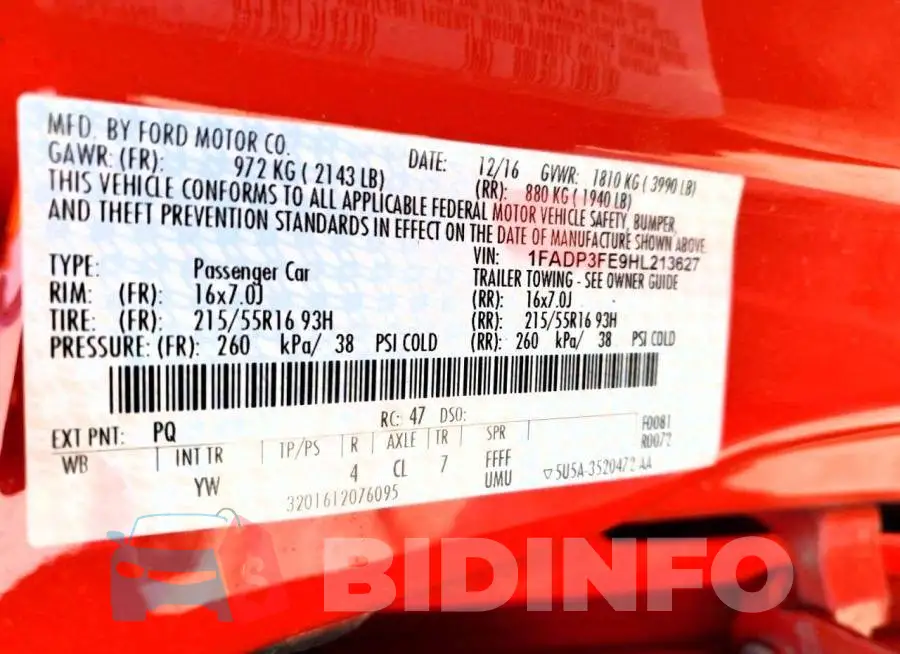 1FADP3FE9HL213627 Photo# 12