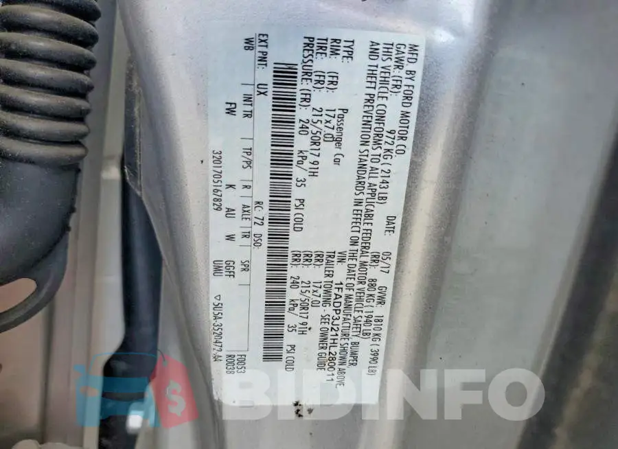 1FADP3J21HL280011 Photo# 12