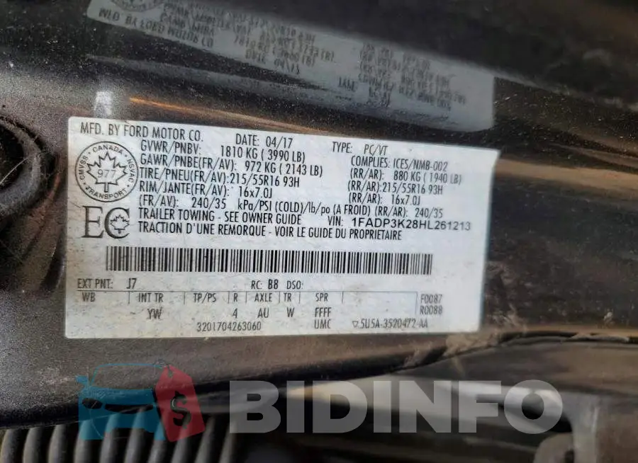 1FADP3K28HL261213 Photo# 12