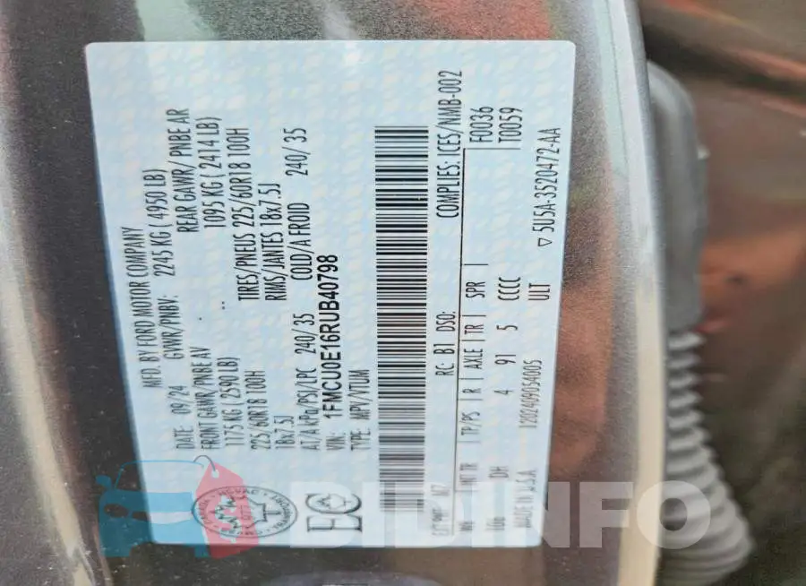 1FMCU0E16RUB40798 Photo# 13