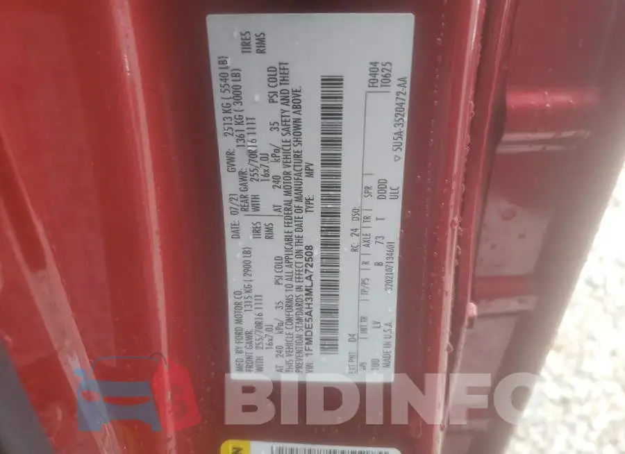 1FMDE5AH3MLA72508 Photo# 13