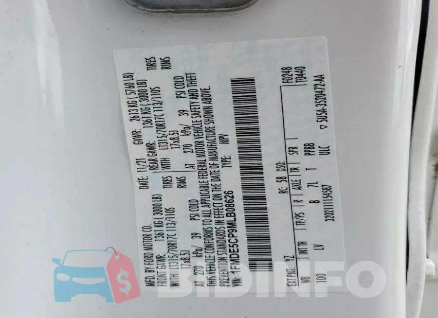 1FMDE5CP9MLB08626 Photo# 14