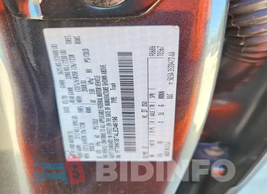 1FT8W3BT4LED46196 Photo# 12