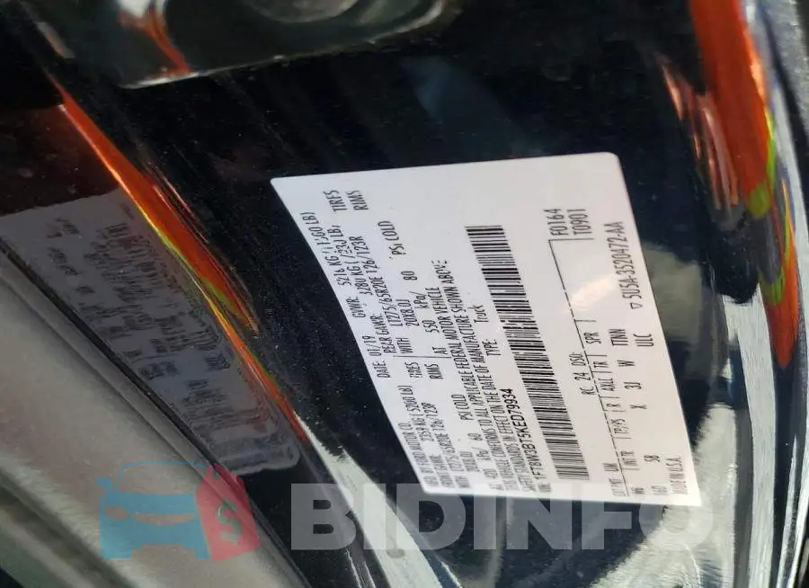 1FT8W3BT5KED79934 Photo# 12