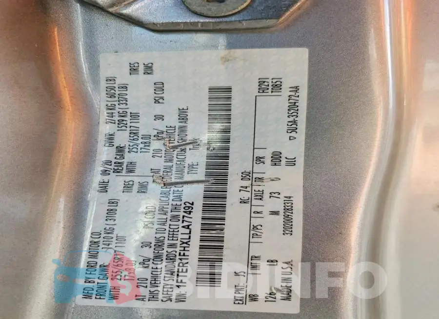 1FTER1FHXLLA77492 Photo# 12