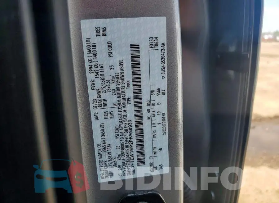 1FTEW1EP2PKE88933 Photo# 12