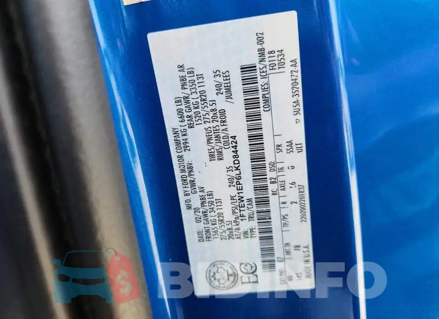 1FTEW1EP6LKD84424 Photo# 12