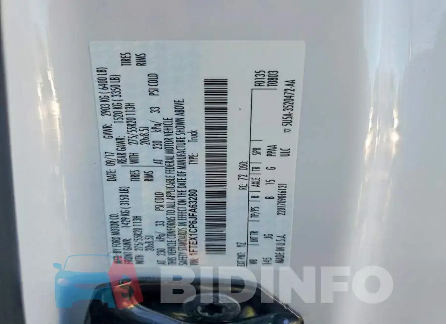 1FTEX1CP6JFA63280 Photo# 12