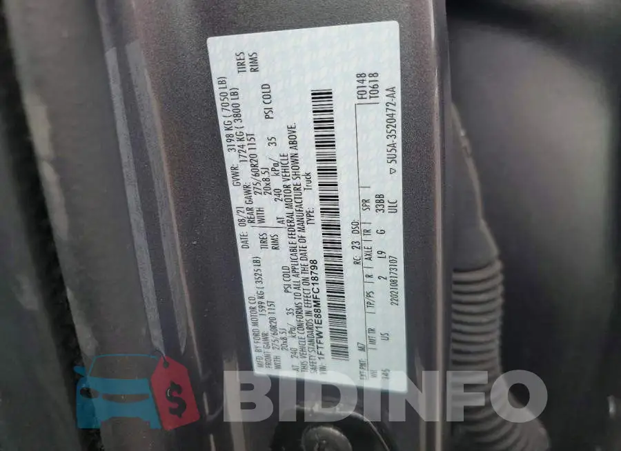 1FTFW1E88MFC18798 Photo# 12