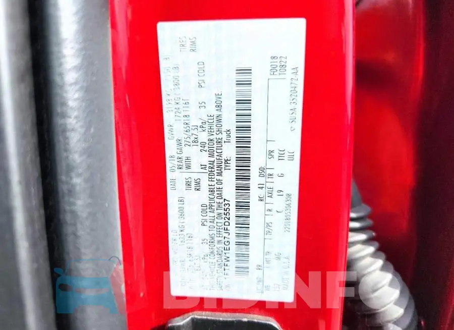 1FTFW1EG7JFD25537 Photo# 12