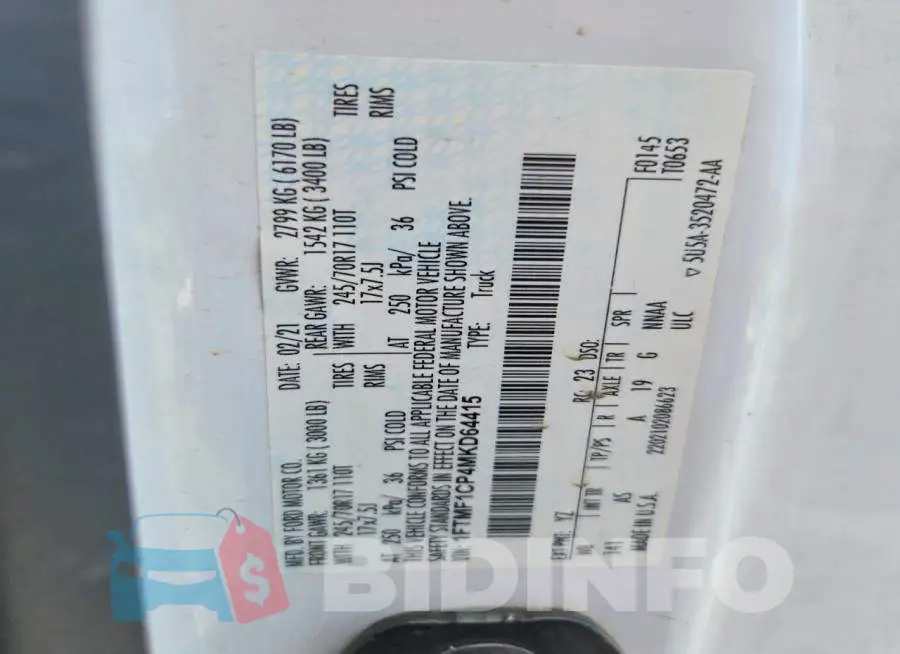 1FTMF1CP4MKD64415 Photo# 12