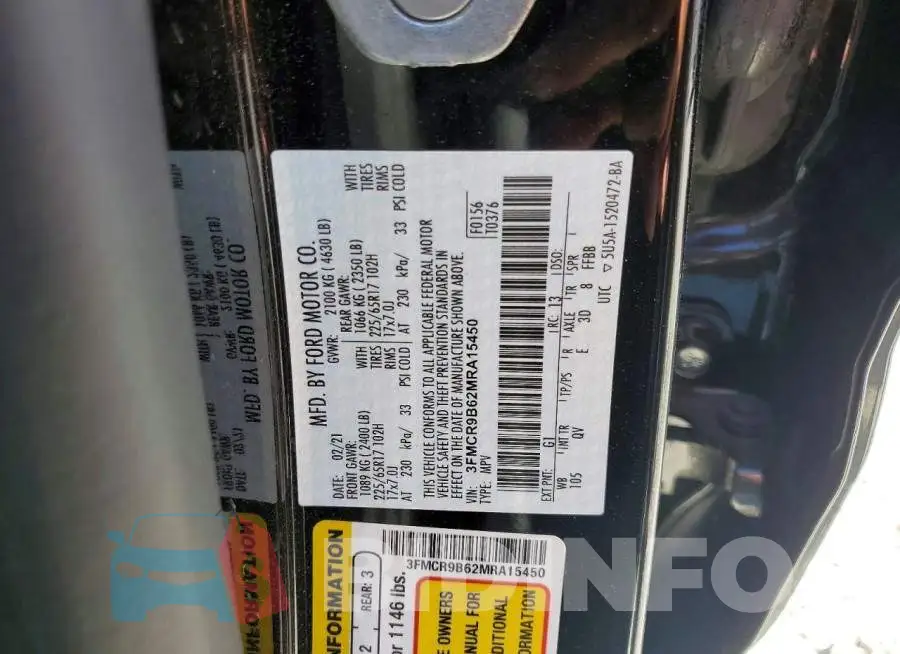 3FMCR9B62MRA15450 Photo# 13