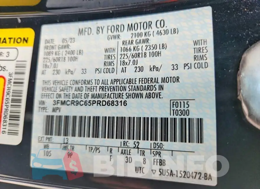 3FMCR9C65PRD68316 Photo# 13