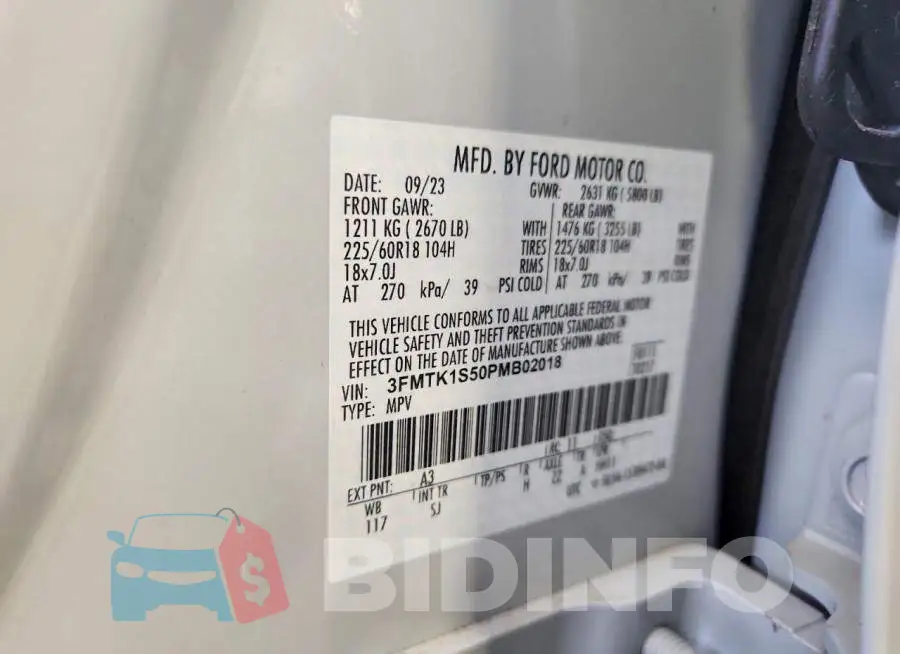 3FMTK1S50PMB02018 Photo# 13