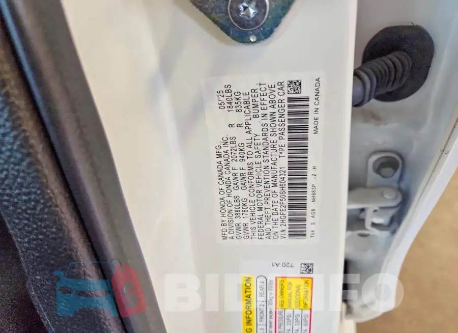 2HGFE2F50SH604321 Photo# 12