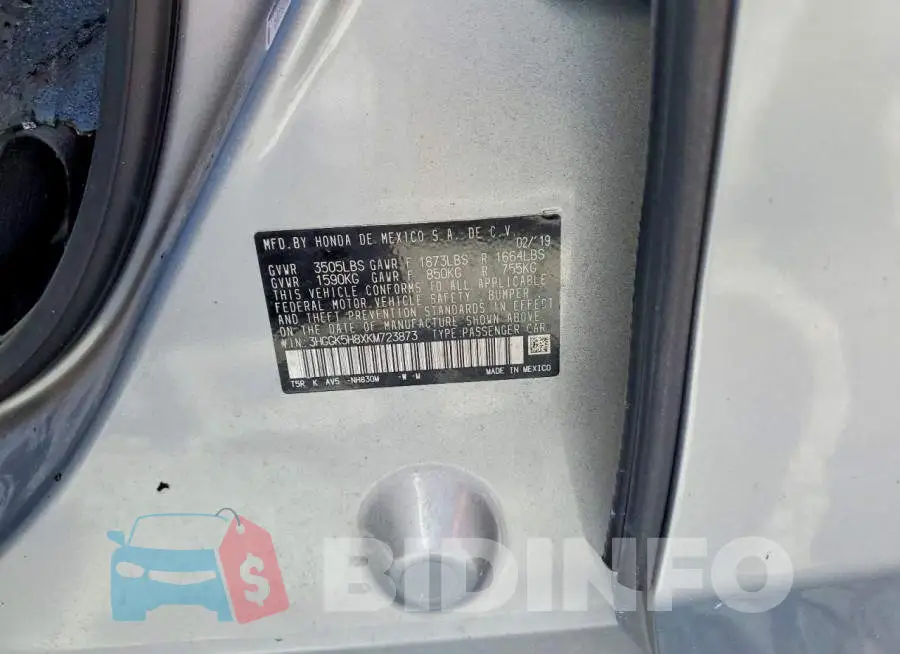 3HGGK5H8XKM723873 Photo# 12