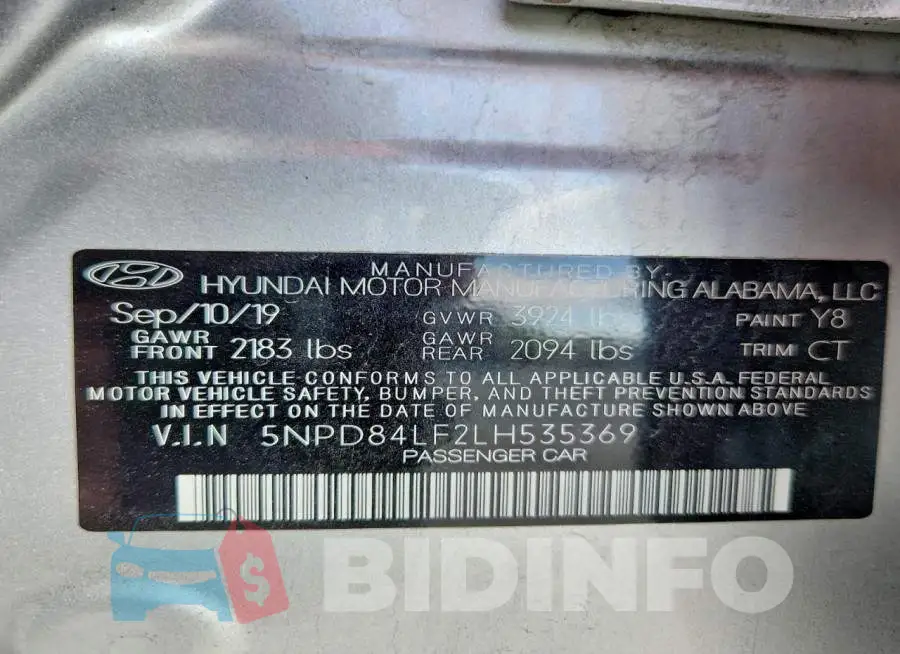 5NPD84LF2LH535369 Photo# 12