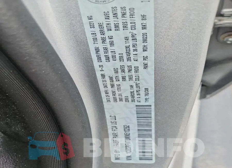 1C6SRFVT8MN510262 Photo# 12